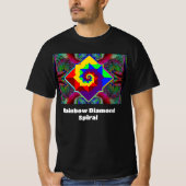 Rainbow Diamond Spiral (je kunt de woorden verande T-shirt (Voorkant)