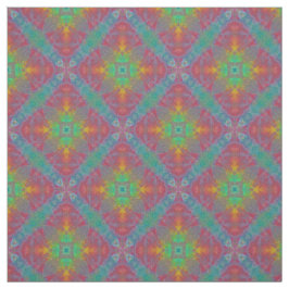 Rainbow Diamond Tie Dye Stof