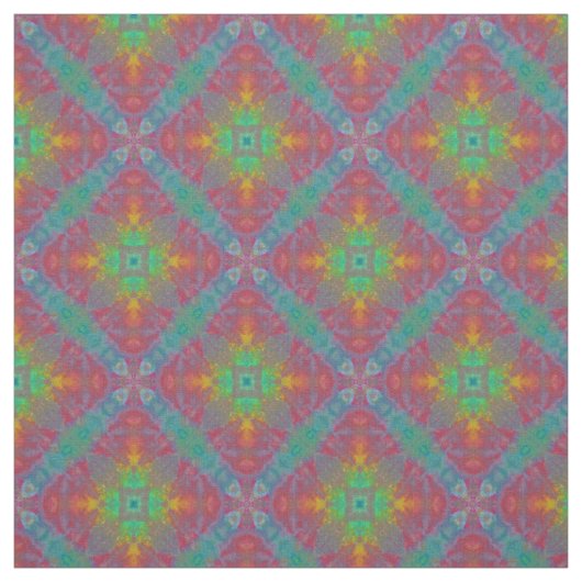 Rainbow Diamond Tie Dye Stof (Swatch)