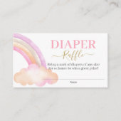 Rainbow Diaper Raffle Enclosure Card Informatiekaartje (Voorkant)