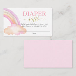 Rainbow Diaper Raffle Enclosure Card Informatiekaartje