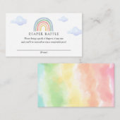 Rainbow Diaper Raffle Kaart (Voorkant / Achterkant)