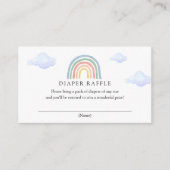 Rainbow Diaper Raffle Kaart (Voorkant)
