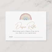 Rainbow Diaper Raffle Kaart (Voorkant)