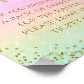 Rainbow Diaper Raffle Table Sign Poster (Hoek)