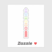 Rainbow Dice Arrow van de Ranger Sticker (Vel)