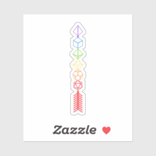 Rainbow Dice Arrow van de Ranger Sticker
