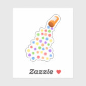 Rainbow Dice Set Pillen Tafelblad RPG Sticker (Vel)