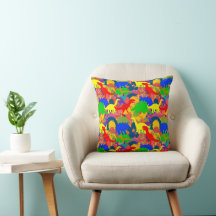Rainbow Dinosaur Kind Room Nursery Bright Accent