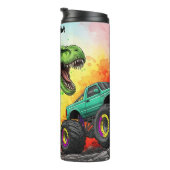 Rainbow Dinosaurs Monster Truck Action Thermosbeker (Geroteerd rechts)