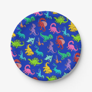 Rainbow Dinosaurs Papieren Bordje