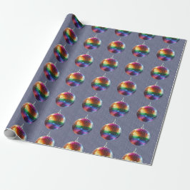 Rainbow Disco Ball Gift Wrap Cadeaupapier