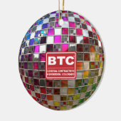 Rainbow Disco Ball Mirror Ornament (Links)