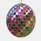 Rainbow Disco Ball Mirror Ornament (Links)