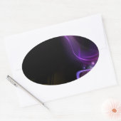 RAINBOW DJ OVALE STICKER (Envelop)
