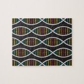 Rainbow-DNA-strengen Legpuzzel (Horizontaal)