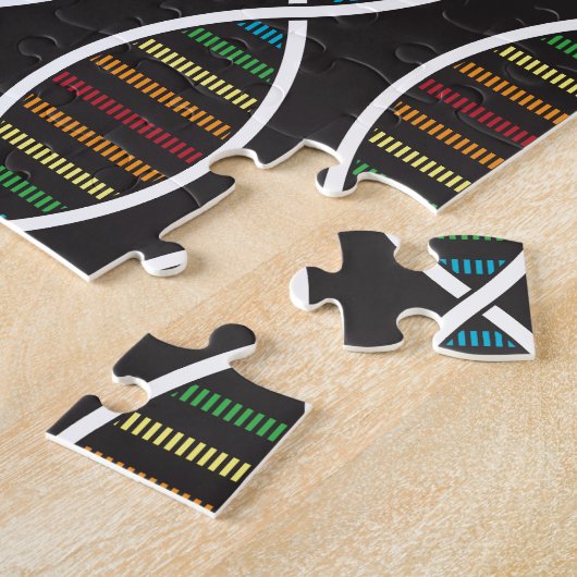 Rainbow-DNA-strengen Legpuzzel (Zijkant)