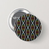 Rainbow-DNA-strengen Ronde Button 5,7 Cm (Voorkant /achterkant)