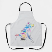 Rainbow Dog Art Schort (Voorkant)