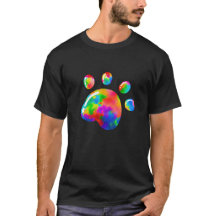 Rainbow Dog Cat Paw Print LGBT
