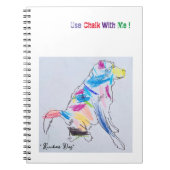 "Rainbow Dog Chalk" Notitieboek (Voorkant)