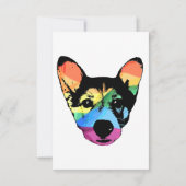 Rainbow Dog, kaart, bedankje Bedankkaart (Achterkant)