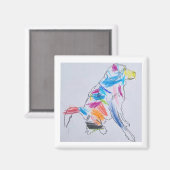 Rainbow Dog Magnet (Voorkant / Achterkant)