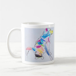 Rainbow Dog-Mok Koffiemok