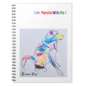 "Rainbow Dog" Notitieboek (Voorkant)