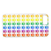 Rainbow Dog Pawprint Case-Mate iPhone Case (Achterkant (Horizontaal))