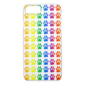 Rainbow Dog Pawprint Case-Mate iPhone Case (Achterkant)