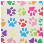 Rainbow Dog Paws Patroon Stof (Swatch)
