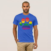 Rainbow Dog Paws T-shirt (Voorkant volledig)