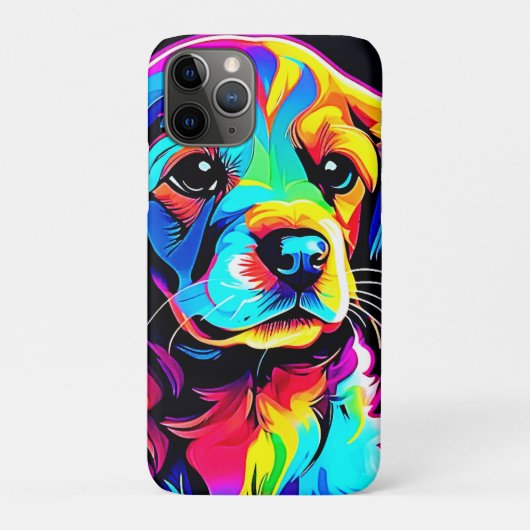 Rainbow Dog Portrait Art Case-Mate iPhone Case (Achterkant)