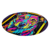 Rainbow Dog Portrait Art Snijplank (Hoek)