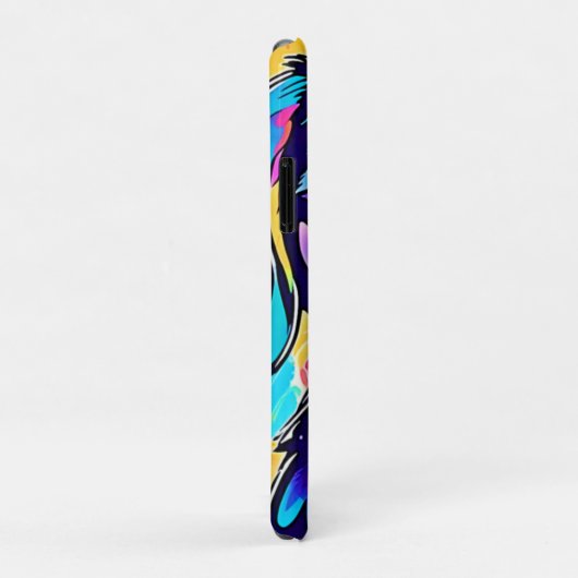 Rainbow Dog Portrait Design Case-Mate iPhone Case (Achterkant/rechts)