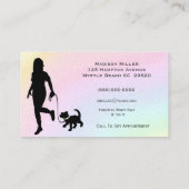 Rainbow Dog Walker/Pet Sitter Visitekaartje (Achterkant)