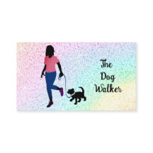 Rainbow Dog Walker/Pet Sitter Visitekaartje
