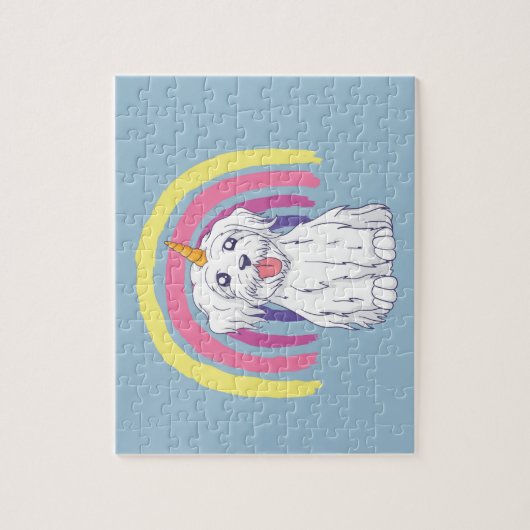 Rainbow Dogicorn Legpuzzel (Verticaal)