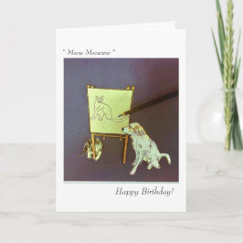 Rainbow Dog's Birthday Card Kaart