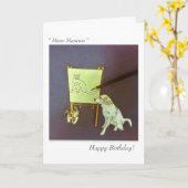 Rainbow Dog's Birthday Card Kaart (Gele Bloem)