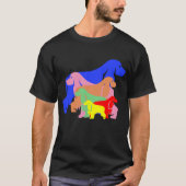 Rainbow Dogs Pride T-shirt (Voorkant)
