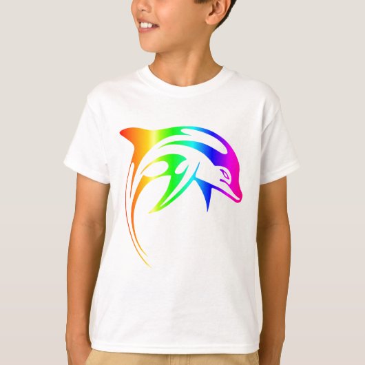 Rainbow Dolphin T-shirt (Voorkant)