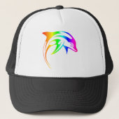 Rainbow Dolphin Trucker Pet (Voorkant)