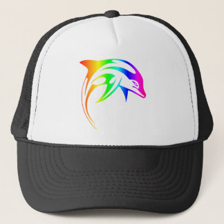 Rainbow Dolphin Trucker Pet