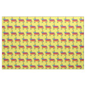 Rainbow Donkey Piñata Birthday Party Fiesta Pride Stof (Fat Quarter)