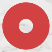 Rainbow Donkey Piñata Cinco de Mayo Birthday Party Wijnglaslabel (Achterkant)