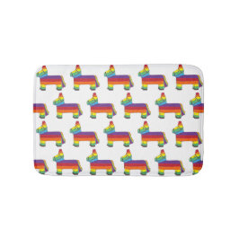 Rainbow Donkey Piñata Cinco de Mayo Party Animal Badmat