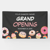 Rainbow Donut Bakery Grand Opening Sale Spandoek (Horizontaal)