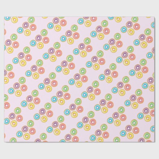 Rainbow Donuts Cadeaupapier (Vlak)